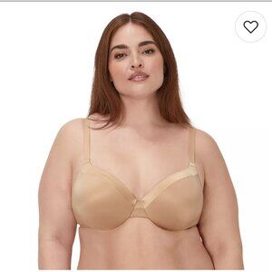 Maidenform Everyday Full Coverage 42B Tan Neutral Cushioned Underwire Bra 09436